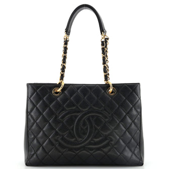 Chanel Grand Shopping Tote Quilted Caviar