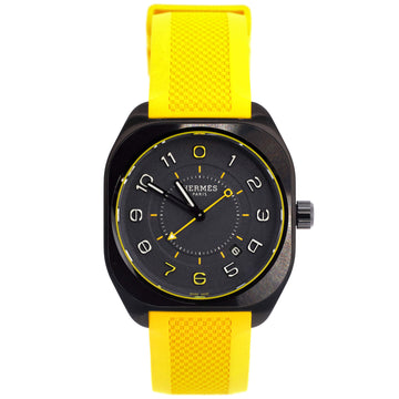 Hermes H08 Limited Edition Madison Automatic Watch Titanium and Ceramic with Rubber 39