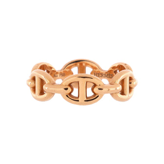Hermes Chaine d'Ancre Enchainee Ring 18K Rose Gold Small