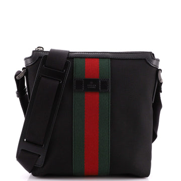 Gucci Web Messenger Bag (Outlet) Techno Canvas Small