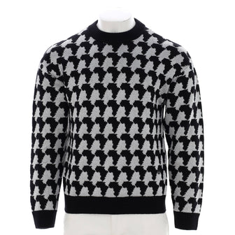 Louis Vuitton Men's Africa Crewneck Sweater Wool Blend Black 1999211