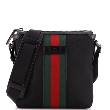 Gucci Web Messenger Bag (Outlet) Techno Canvas Small