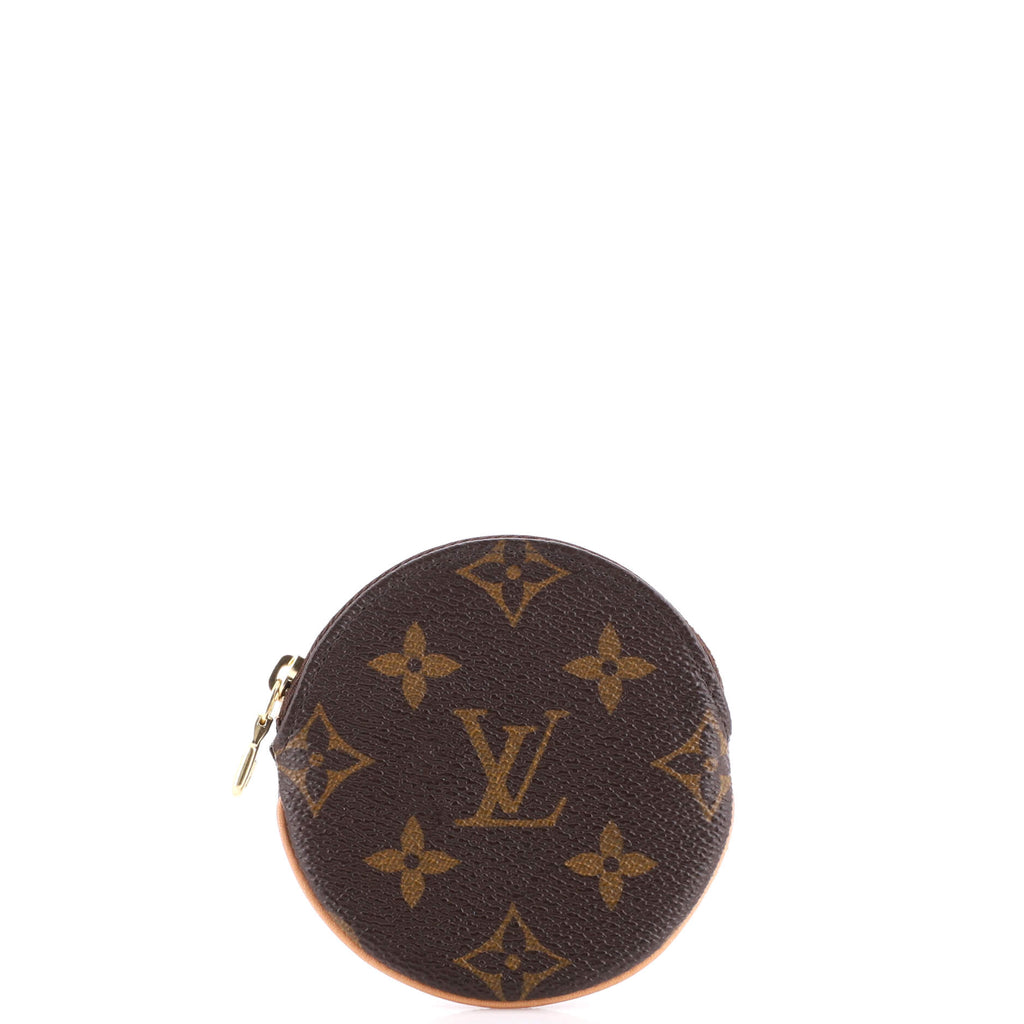 Louis Vuitton Brown Monogram Round Coin Purse 1lz1012 Wallet For