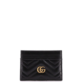 Gucci GG Marmont Card Holder Matelasse Leather