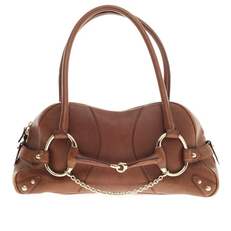 Gucci Horsebit Chain Shoulder Bag Leather -
