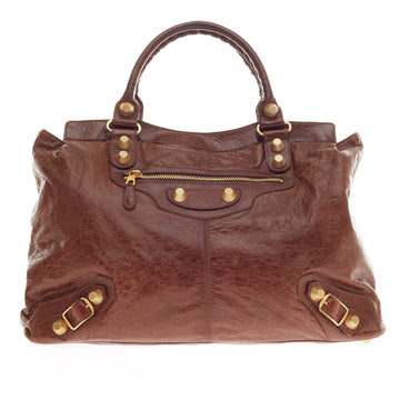 Balenciaga Brief Giant Studs Leather -