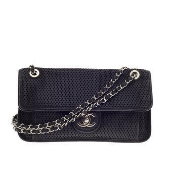Chanel Up In The Air Flap Perforated Leather Medium