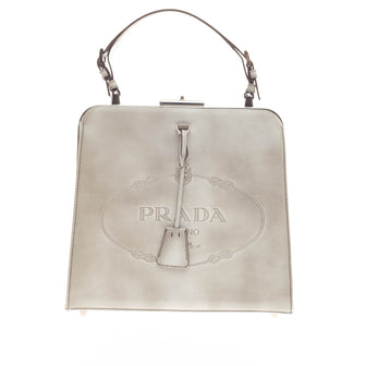 Prada Frame Handle Bag Spazzolato Leather Small