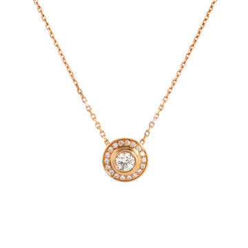 Cartier Cartier D'Amour Pendant Necklace 18K Rose Gold with Pave Diamonds