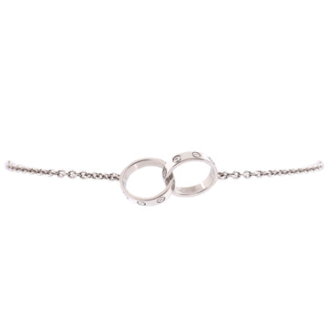 Cartier Love Interlocking Bracelet 18K White Gold