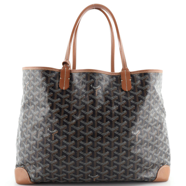 Goyard Brown Goyardine Coated Canvas and Leather Artois MM Tote