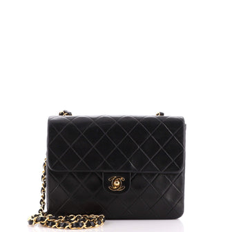 Chanel Vintage Square Classic Flap Bag Quilted Lambskin Small