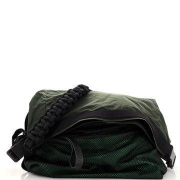 Bottega Veneta Paper Touch Fold Over Messenger Bag Nylon Large
