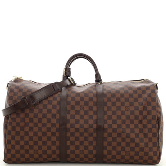 Louis Vuitton Keepall Bandouliere Bag Damier 55