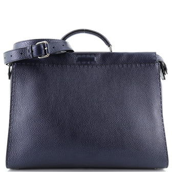 Fendi Monster Selleria Peekaboo Fit Bag Leather Large