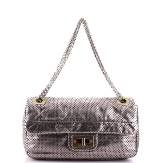 Chanel Drill Flap Bag Perforated Leather Small