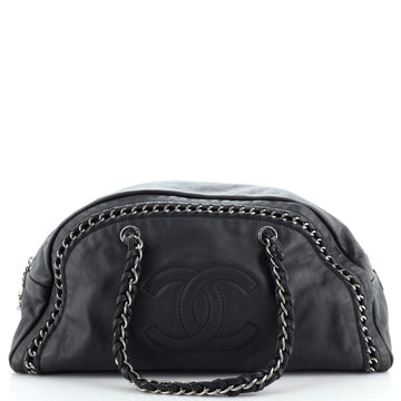 Chanel Luxe Ligne Bowler Bag Leather Large