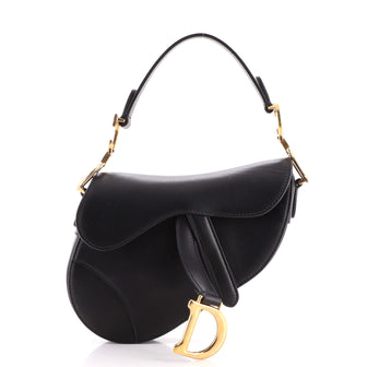 Christian Dior Saddle Handbag Leather Mini
