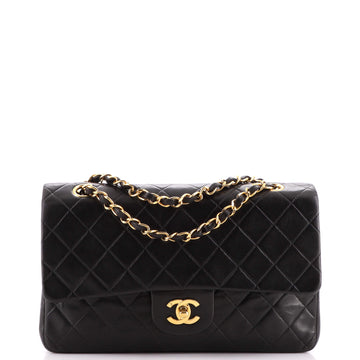 Chanel Vintage Classic Double Flap Bag Quilted Lambskin Medium