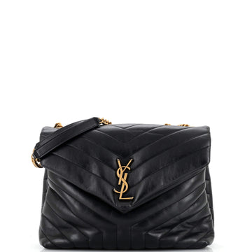Saint Laurent LouLou Shoulder Bag Matelasse Chevron Leather Medium