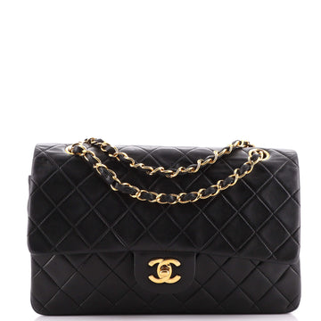 Chanel Vintage Classic Double Flap Bag Quilted Lambskin Medium