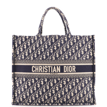 Christian Dior Book Tote Oblique Canvas Large