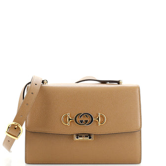 Gucci Zumi Flap Shoulder Bag Leather Small
