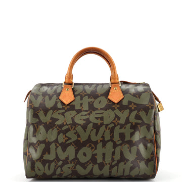Louis Vuitton Speedy Handbag Limited Edition Monogram Graffiti 30