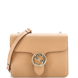Gucci Interlocking Shoulder Bag Leather Small