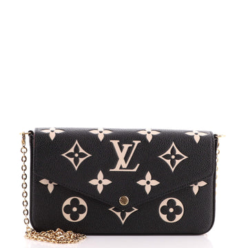 Louis Vuitton Felicie Pochette Bicolor Monogram Empreinte Giant