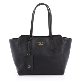 Gucci Swing Tote Leather Small Black 2001702