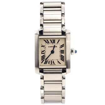 Cartier Tank Francaise Quartz Watch Stainless Steel 20
