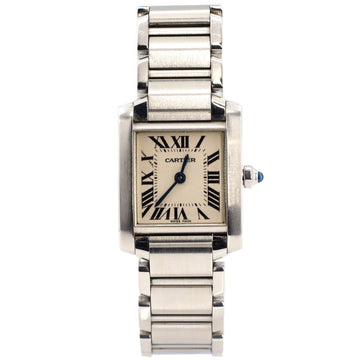 Cartier Tank Francaise Quartz Watch Stainless Steel 20
