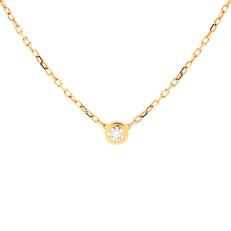 Cartier Diamants Legers Pendant Necklace 18K Yellow Gold with Diamond Small