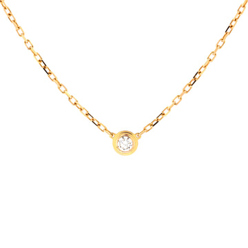 Cartier Diamants Legers Pendant Necklace 18K Yellow Gold with Diamond Small