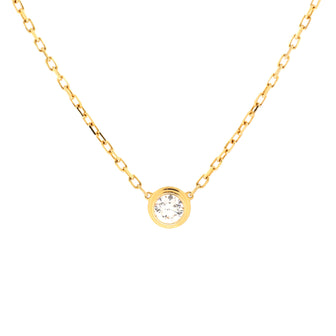 Cartier Diamants Legers Pendant Necklace 18K Yellow Gold with Diamond Large