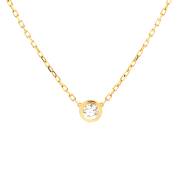 Cartier Diamants Legers Pendant Necklace 18K Yellow Gold with Diamond Large