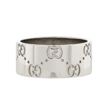 Gucci Icon Ring 18K White Gold Wide