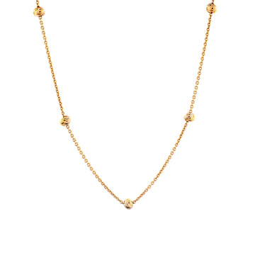 Cartier Five Baby Trinity Station Necklace 18K Tricolor Gold