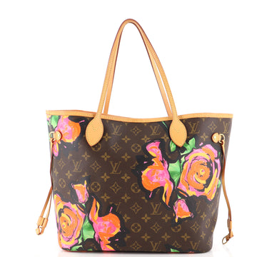 Louis Vuitton Neverfull Tote Limited Edition Monogram Roses MM
