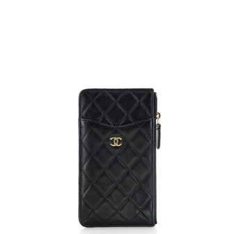 Chanel Classic Phone Case Pouch Quilted Lambskin