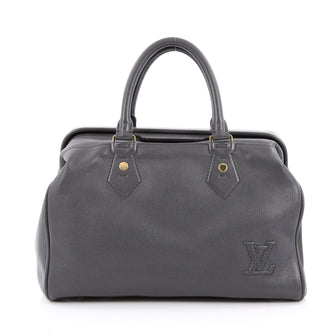 Louis Vuitton Cuir Cinema Intrigue Bag Leather Gray 2002304