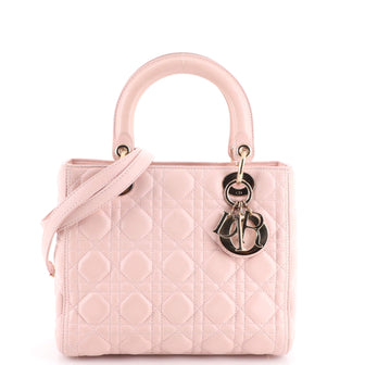 Christian Dior Lady Dior Bag Cannage Quilt Lambskin Medium