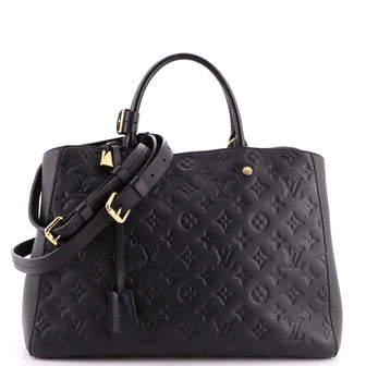 Louis Vuitton Montaigne Handbag Monogram Empreinte Leather GM