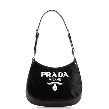Prada Cleo Shoulder Bag Sequins Small
