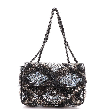 Chanel Flap Bag Strass Embellished Suede Small