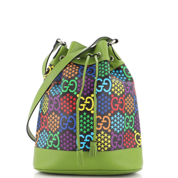 Gucci Bucket Bag Psychedelic Print GG Coated Canvas Medium 200289