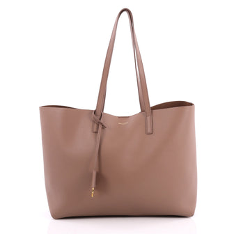 Saint Laurent Shopper Tote Leather Large Brown 2003003