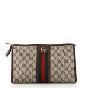 Gucci Ophidia Toiletry Pouch GG Coated Canvas Large