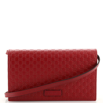Gucci Wallet on Strap Microguccissima Leather